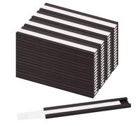 LLPT 50 Pezzi Etichette Magnetiche Etichette Magnetiche Scrivibili Con Pellicola Protettiva in Plastica Trasparente 12.7MM x 76MM per Scaffali Metallici Armadietti e Lavagne Bianche (MH1276)