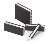 LLPT 50 Pezzi Etichette Magnetiche Etichette Magnetiche Scrivibili Con Pellicola Protettiva in Plastica Trasparente 15MM x 76MM per Scaffali Metallici Armadietti e Lavagne Bianche (MH1576)