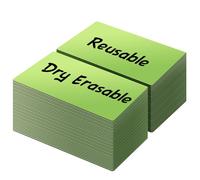 LLPT Etichette magnetiche cancellabili a secco 50 pezzi Adesivi magnetici scrivibili vuoti, riutilizzabili per scrivania, fai da te, lavagna, colore verde 5 cm x 10 cm (DML2040GN)