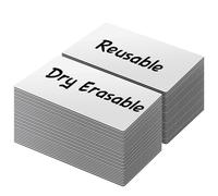 LLPT Etichette magnetiche cancellabili a secco 50 pezzi Adesivi magnetici scrivibili vuoti, riutilizzabili per scrivania, fai da te, lavagna, colore bianco 2.5 cm x 10 cm
