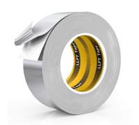 LLPT Nastro Adesivo Alluminio 50mm x 50m x 0,1mm Argento Sigillante