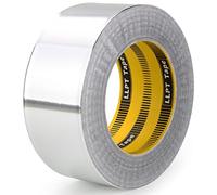 LLPT Nastro Adesivo Alluminio 5cm x 33m x 0.15mm Argento HVAC Sigillante