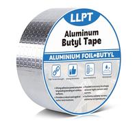 LLPT Nastro Butilico Alluminio 5cm x 5m Nastro Sigillante Impermeabile