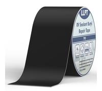 LLPT Nastro Butilico | Nero | 101 mm x 15 m | Sigillante Impermeabile | Nastro Sigillante Impermeabile per RV | Nastro Adesivo Butilico Extra Forte | per caravan,roulotte,camper,RV (SV62110BK4)
