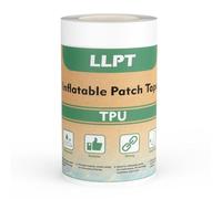 LLPT Nastro di Riparazione per Piscina | TPU Riparazione Piscina Gonfiabile | per Materasso Gonfiabile,Gommone Gonfiabile,Tenda, Anello di Nuoto (IPT5033CR4) | Trasparente | 101 mm x 3 m