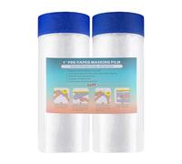 LLPT Nastro Drappo Pellicola Mascheratura Pre-Nastrata 2 Rotoli 90cm x 20m