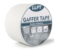 LLPT Nastro Gaffer di Grado Professionale Bianco 75 mm x 15 m Opaco Non Riflettente Facile da Strappare Senza Residui Nastro Adesivo Resistente per Cavi Fotografia (PGT76WT)