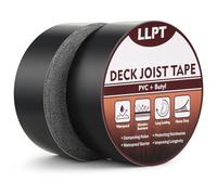 LLPT Nastro Impermeabile in Legno per Ponte | Nastro Butilico Sigillante di Butile | Nastro Impermeabile Autosigillante Resistente per Ponti in Legno,Cuciture(JDT250P2) | 2 Packs | 50mm x 15m