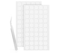 LLPT Punti Adesivi Biadesivi Trasparenti Adesivi Rotondi 100 pezzi 20 mm Adesivi nano rimovibili Super adesivi impermeabili e senza residui per decorazione fai-da-te domestica (ND20100)