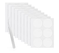 LLPT Punti Adesivi Biadesivi Trasparenti Adesivi Rotondi 54 pezzi 50 mm Adesivi nano rimovibili Super adesivi impermeabili e senza residui per decorazione fai-da-te domestica (ND5054)