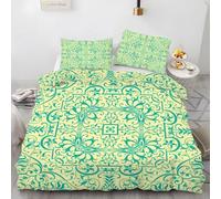 LLSZAHD Copripiumino Matrimoniale 200x250 cm Geometrico Biancheria da Letto 3 Pezzi Patterns Set Copripiumino in Microfibra con Cerniera Traspirante Copri Piumino + 2 Federe 50x80 cm
