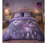 LLSZAHD Copripiumino Una Piazza e Mezza 3 Pezzi Disegno Notte Stellata