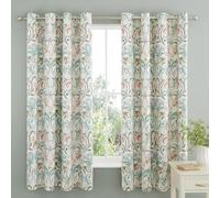 LLSZAHD Pastorale Tenda Oscurante da Interno, Tenda Termica Isolante Freddo e Caldo con Occhielli per Interni Soggiorno Cucina Rami di frutta Tende Camera da Letto 160x200 cm (LxA) 2 Pannelli