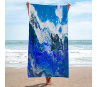 LLSZAHD Telo Mare 3D Pittura A Olio Telo Mare Microfibra Telo da Bagno ad Asciugatura Rapida, Asciugamano Fitness Morbido e Leggero Asciugamano Senza Sabbia per Il Nuoto in Spiaggia 70x140cm