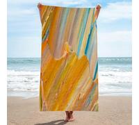 LLSZAHD Telo Mare 3D Pittura A Olio Telo Mare Microfibra Telo da Bagno ad Asciugatura Rapida Asciugamano Fitness Morbido e Leggero Asciugamano Senza Sabbia per Il Nuoto in Spiaggia 100x130cm