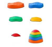 LLTCMAOYI Balance Stone - Giocattoli in pietra per bambini, Sense Sense Props, per bambini dall'altro lato del fiume