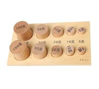 LLTCMYGS Aiuto per l'insegnamento del Peso in Legno Montessori, AIDS per l'insegnamento sensoriale per Lo Sviluppo prescolare precoce