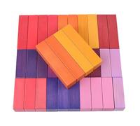 LLTCMYGS Arcobaleno Building Blocks Striscia Lunga Puzzle Giocattoli, Montessori Building Blocks Jigsaw Puzzle