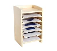 LLTCMYGS Armadio Montessori per Forme Geometriche con 6 Cassetti, Giocattolo Sensoriale in Legno per l'Apprendimento della Matematica nella Scuola Materna,Set