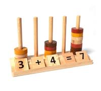 LLTCMYGS Blocchi didattici di Matematica della Prima Infanzia Montessori, manipolatori matematici in Legno con Blocchi numerici di conteggio