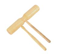 LLTCMYGS Blocco Sonoro Doppio in Legno Orff, Strumento a Percussione per Bambini, Giocattolo Musicale Educativo con 2 Bacchette