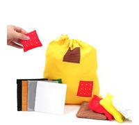 LLTCMYGS Borsa Tattile Mistery Montessori, Ausilio Didattico Sensoriale Tattile per Bambini, Training per l'Integrazione Sensoriale
