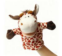 LLTCMYGS Burattini a Mano di Animali in Stile Montessori, Bocca Mobile Aperta, utilizzati per raccontare storie e Giochi di Fantasia,Giraffe