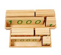 LLTCMYGS Carte Numeriche Montessori 1-9000, Carte con Cifre Grandi e Piccole per Il Contare e Il Valore Posizionale