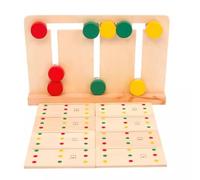 LLTCMYGS Colore E Forma di Corrispondenza Rompicapo Gioco di Logica, Giocattoli Educativi in Legno in età Prescolare