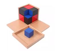 LLTCMYGS Cubo Binomiale e Trinomiale Montessori, Sviluppa la Consapevolezza Spaziale e Il Pensiero Matematico,Binomial