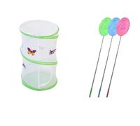 LLTCMYGS Gabbia Circolare Pieghevole per l'osservazione degli Insetti, Giocattolo da Esterno per Bambini Montessori Natural Science,Suits