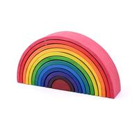 LLTCMYGS Giocattoli a Blocchi da Costruzione a Ponte Arcobaleno, Giocattoli a Blocchi da Costruzione in età prescolare per Bambini, Formazione sulla coordinazione Occhio-Mano