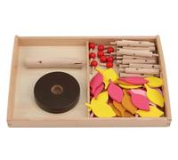 LLTCMYGS Giocattoli da Costruzione con Inserti a Foglia in Legno Montessori, Set di Giochi per assemblare Alberi,Rosa