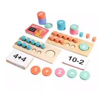 LLTCMYGS Giocattoli Educativi Montessori in Legno per la Matematica, Giochi per l'Apprendimento Precoce della Matematica