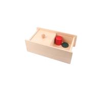 LLTCMYGS Giocattoli in Legno Montessori con cassetto Scorrevole, Blocchi da Costruzione, Giocattoli per Il riconoscimento delle Forme Geometriche