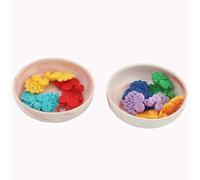 LLTCMYGS Giocattoli Montessori con Fibbia, Giocattoli per Il riconoscimento precoce di Forme e Colori