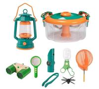 LLTCMYGS Giocattoli per la Raccolta e l'osservazione degli Insetti, Giocattoli all'aperto per l'avventura Estiva dei Bambini,Orange Green
