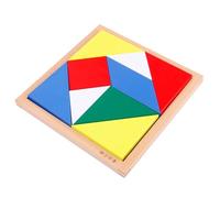 LLTCMYGS Giocattoli Tangram in Legno sensoriali Montessori, Giocattoli Puzzle per Il Pensiero dei Primi Bambini