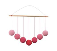 LLTCMYGS Giocattoli visivi a Sfera di Colore sfumato, aiuti per l'apprendimento Appeso Mobile Essenziale Montessori,Rosso