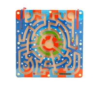 LLTCMYGS Giocattolo Labirinto Magnetico Montessori con Penna, Puzzle Labirinto Magnetico Anulare,Model a