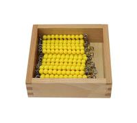LLTCMYGS Giocattolo Montessori con Catena di Perline per Matematica, Regali Educativi per l'Apprendimento dei Numeri per Bambini,Model a