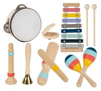LLTCMYGS Giochi Musicali per Bambini in Legno Montessori, Strumenti a percussione, Set di castagnette per insegnamento Genitore-Figlio