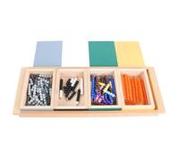 LLTCMYGS Gioco del Serpente della Sottrazione Montessori, Manipolativo Matematico in Legno, Giocattoli con Perline