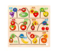 LLTCMYGS Gioco educativo Montessori con Labirinto in Legno, Giocattolo per l'apprendimento cognitivo precoce,Model f