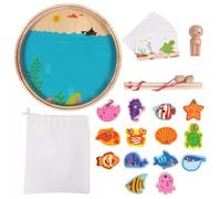 LLTCMYGS Gioco Magnetico da Pesca Montessori, Puzzle dell'Alfabeto con Animali dell'Oceano per Bambini, Gioco Educativo