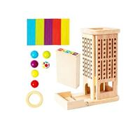 LLTCMYGS Gioco Montessori 3 in 1 con Bastoncini di Legno, Divertente attività per Famiglia e Classe