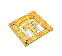 LLTCMYGS Gioco Montessori Ape Puzzle a Nido d'Ape, Gioco di Assemblaggio di Forme Tangram in Legno per Bambini, per Allenamento Cerebrale e Sviluppo delle Abilità Logiche