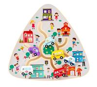 LLTCMYGS Gioco Montessori in Legno a Labirinto, Giocattoli per attività dei Bambini Piccoli per Sviluppare Le Abilità Motorie Fini per Maschi e Femmine,Model a