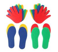 LLTCMYGS Impronte Colorate Antiscivolo Montessori per Piedi e Mani, Apprendimento di Educazione Fisica per Bambini a Casa, Scuola e Classe