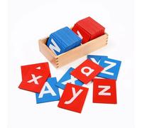 LLTCMYGS Insegnamento delle Lingue Montessori AIDS, Casi Inferiori e Capitali e Carta con scatole